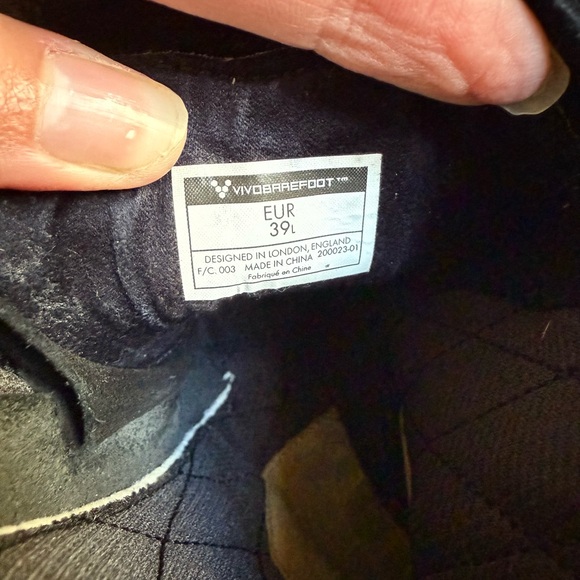 Vivo BareFoot Black Leather Boots Women's Size 39 EURO, 8 US - Fair Condition - Picture 12 of 16